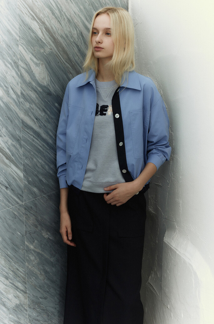Thehandsome.com | THE HANDSOME.COM [LÄTT] back banding panel slit skirt